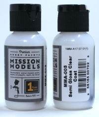Mission Models Paints Color: Semi Gloss Clear Coat 1 oz