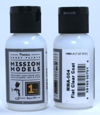 Mission Models Paints Color: Flat Clear Coat 1 oz